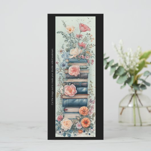 独自の春の花ブックスタックブックマークの作成 (スタンド正面)