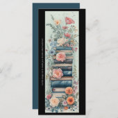 独自の春の花ブックスタックブックマークの作成 (正面/裏面)