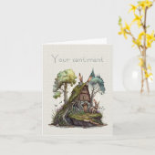 独自の春バニーハットを作成 カード (黄色い花)