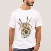 独自の時計仕掛けスパイダースチームパンクを作成 Tシャツ (正面)