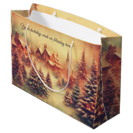 独自の暖かいクリスマスツリーファーム抱き枕の作成 ラージペーパーバッグ