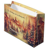 独自の暖かいクリスマスツリーファーム抱き枕の作成 ラージペーパーバッグ (正面アングル)