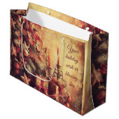 独自の暖かいビクトリアンゴシッククリスマスツリーの作成 ラージペーパーバッグ (正面アングル)