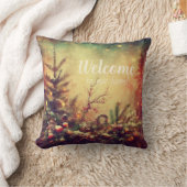 独自の暖かいビンテージのクリスマスパインを作成 クッション (ブランケット)