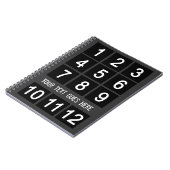 独自の暗いInstagram文字ノートブックの作成 ノートブック (左側)