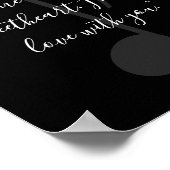 独自の曲の歌詞ミュージックの追加引用文 ポスター (角)