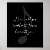 独自の曲の歌詞ミュージックの追加引用文 ポスター (正面)