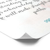 独自の書道のバイブル聖句文字の作成 ポスター (角)