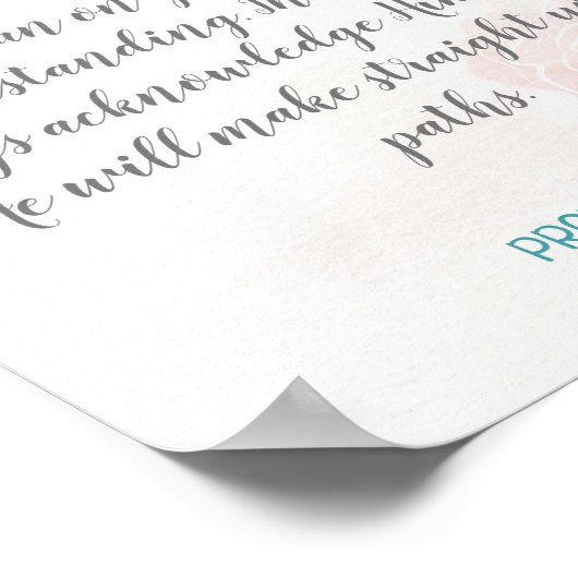 独自の書道のバイブル聖句文字の作成 ポスター (角)