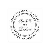 独自の書道の結婚差出人住所 ラバースタンプ (インプリント)