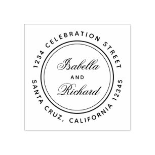 独自の書道の結婚差出人住所 ラバースタンプ