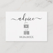 独自の書道を作カスタム成 アドバイスカード (正面)