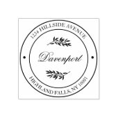 独自の書道差出人住所の作成 ラバースタンプ (インプリント)