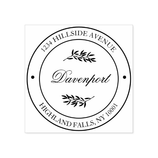 独自の書道差出人住所の作成 ラバースタンプ (インプリント)