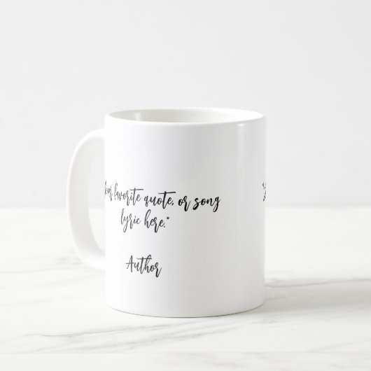 独自の書道引用文の作成 コーヒーマグカップ (正面左)