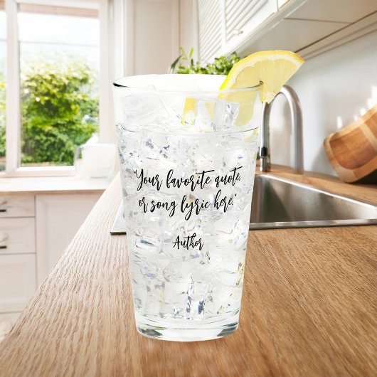 独自の書道引用文の作成 タンブラーグラス