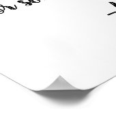 独自の書道引用文の作成 ポスター (角)