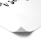 独自の書道引用文の作成 ポスター (角)