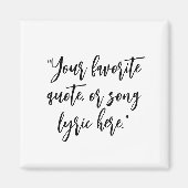 独自の書道引用文の作成 マグネット (正面)