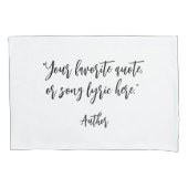 独自の書道引用文の作成 枕カバー (正面)