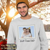 独自の最高のパパファーストクラスのパパおもしろい写真の作成 Tシャツ