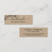 独自の月桂樹の緑を葉作成する スキニー名刺 (正面/裏面)