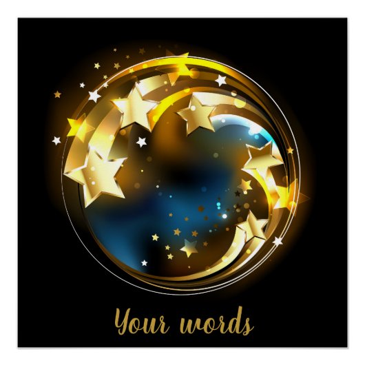 独自の有名人の射撃、 発砲星を作成 ポスター (正面)