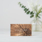 独自の木の丸太を作成する 名刺 (スタンド正面)