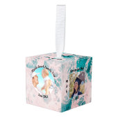 独自の木材を作成する キューブオーナメント (正面アングル)