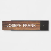 独自の木目パーソナライズされた写真を素朴作成 サインプレート (正面)