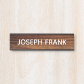 独自の木目パーソナライズされた写真を素朴作成 サインプレート (正面)