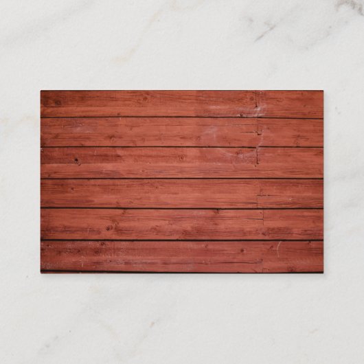 独自の木目パーソナライズされた建築の作成 名刺 (裏面)