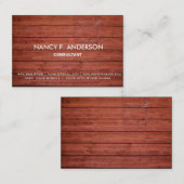 独自の木目パーソナライズされた建築の作成 名刺 (正面/裏面)