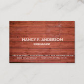 独自の木目パーソナライズされた建築の作成 名刺 (正面)