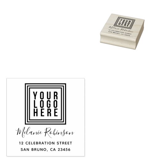 独自の木製のゴムのスタンプ(さまざまなサイズ) ラバースタンプ (押印)