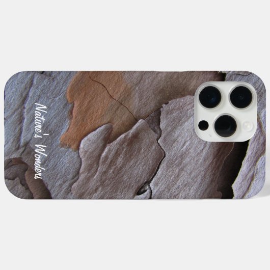 独自の松の樹皮を作成 Case-Mate iPhoneケース (裏面 (横))