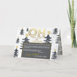 独自の検疫ビンゴフォレストのクリスマスを作成 シーズンカード