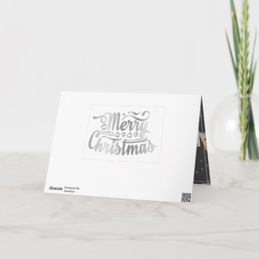 独自の検疫ビンゴ写真のクリスマスを作成 シーズンカード (裏面)