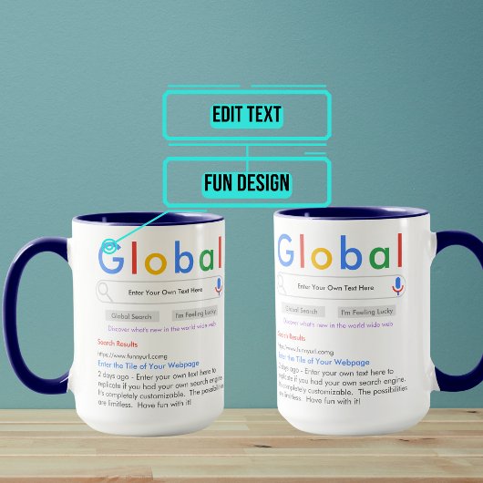 独自の検索エンジおもしろいン15oz マグカップ