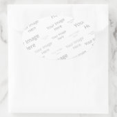 独自の楕円マットカスタムステッカーを作成する 楕円形シール (バッグ)