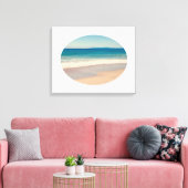 独自の楕円形の風景の写真を作成 キャンバスプリント (インサイチュ (リビング))