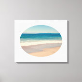 独自の楕円形の風景の写真を作成 キャンバスプリント (正面)