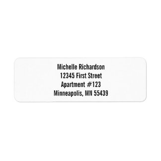 独自の標準差出人住所ラベルの作成 ラベル