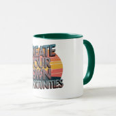 「独自の機会を作成感動的」 マグカップ (正面右)