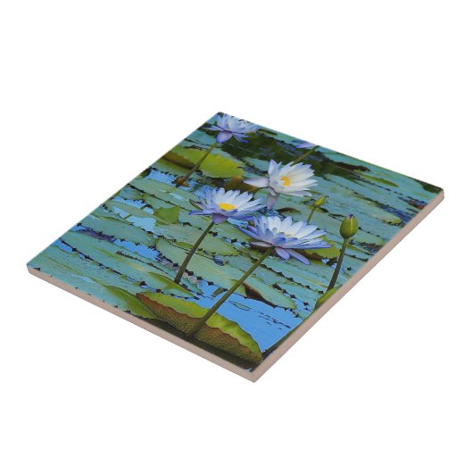独自の正方形のタイルを作成 – 睡蓮 タイル (側面)
