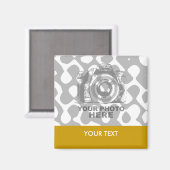 独自の正方形のマグネットを水平に作成 マグネット (正面/裏面)