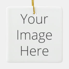 独自の正方形の作成オーナメント セラミックオーナメント