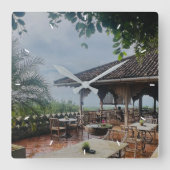 独自の正方形の壁時計を作成する スクエア壁時計 (正面)