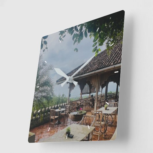 独自の正方形の壁時計を作成する スクエア壁時計 (傾斜)