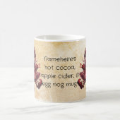 独自の歩くヴィンテージクリスマス格言の作成 モーフィングマグカップ (中央)